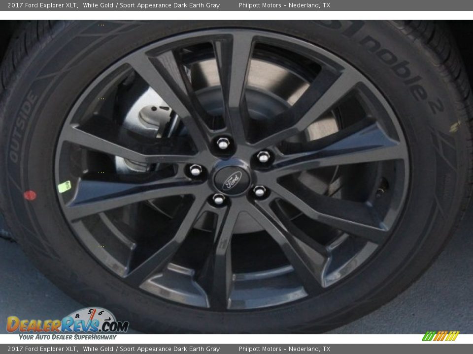 2017 Ford Explorer XLT White Gold / Sport Appearance Dark Earth Gray Photo #4