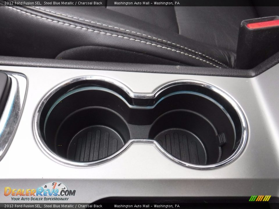 2012 Ford Fusion SEL Steel Blue Metallic / Charcoal Black Photo #25
