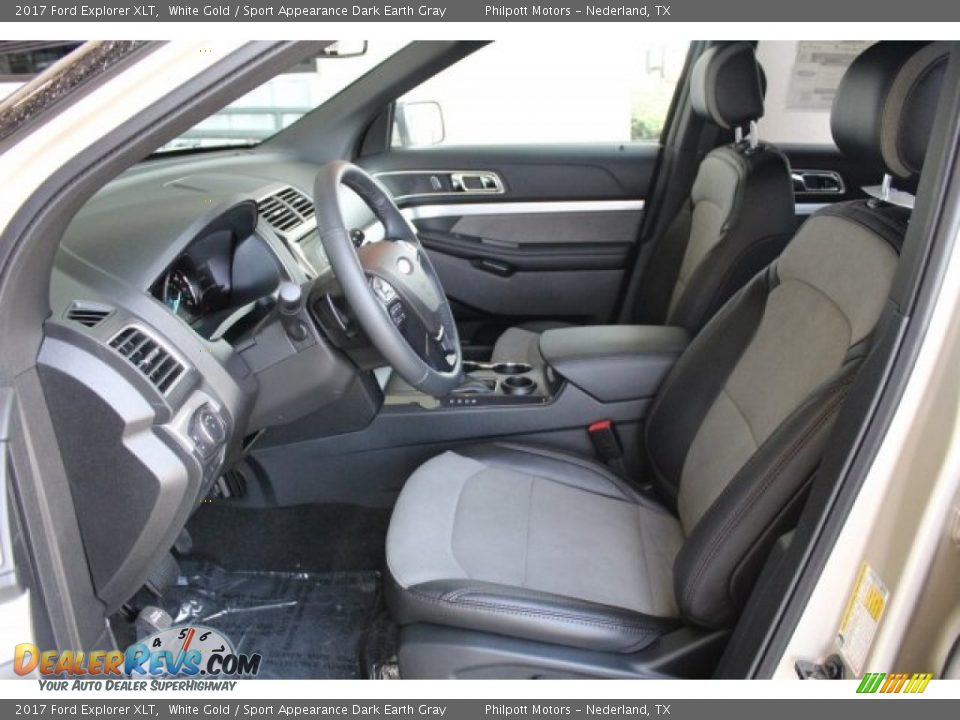 2017 Ford Explorer XLT White Gold / Sport Appearance Dark Earth Gray Photo #11