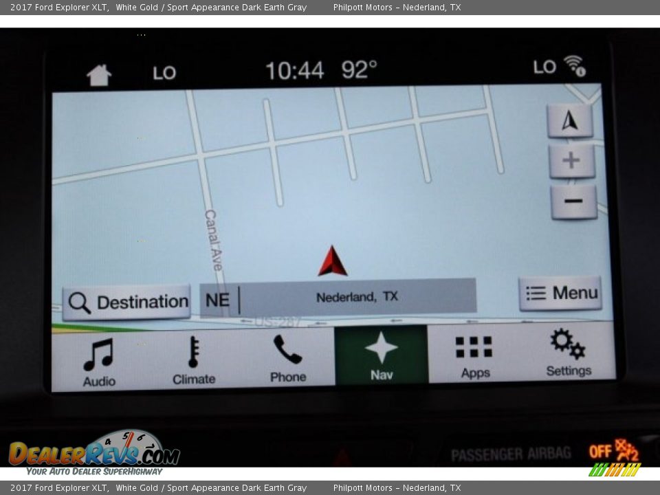 2017 Ford Explorer XLT White Gold / Sport Appearance Dark Earth Gray Photo #13