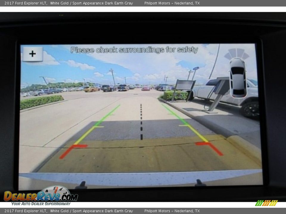 2017 Ford Explorer XLT White Gold / Sport Appearance Dark Earth Gray Photo #14