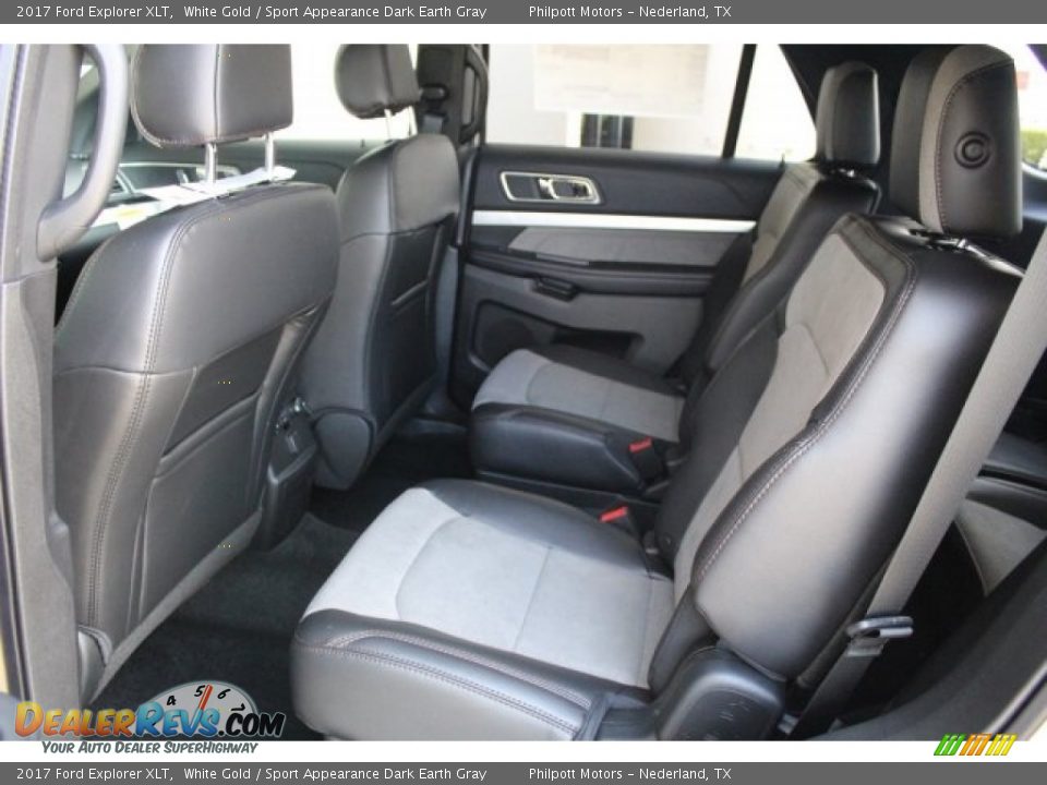 2017 Ford Explorer XLT White Gold / Sport Appearance Dark Earth Gray Photo #24