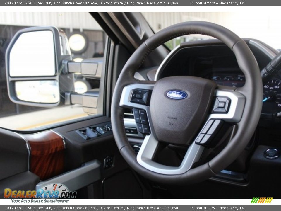 2017 Ford F250 Super Duty King Ranch Crew Cab 4x4 Oxford White / King Ranch Mesa Antique Java Photo #33