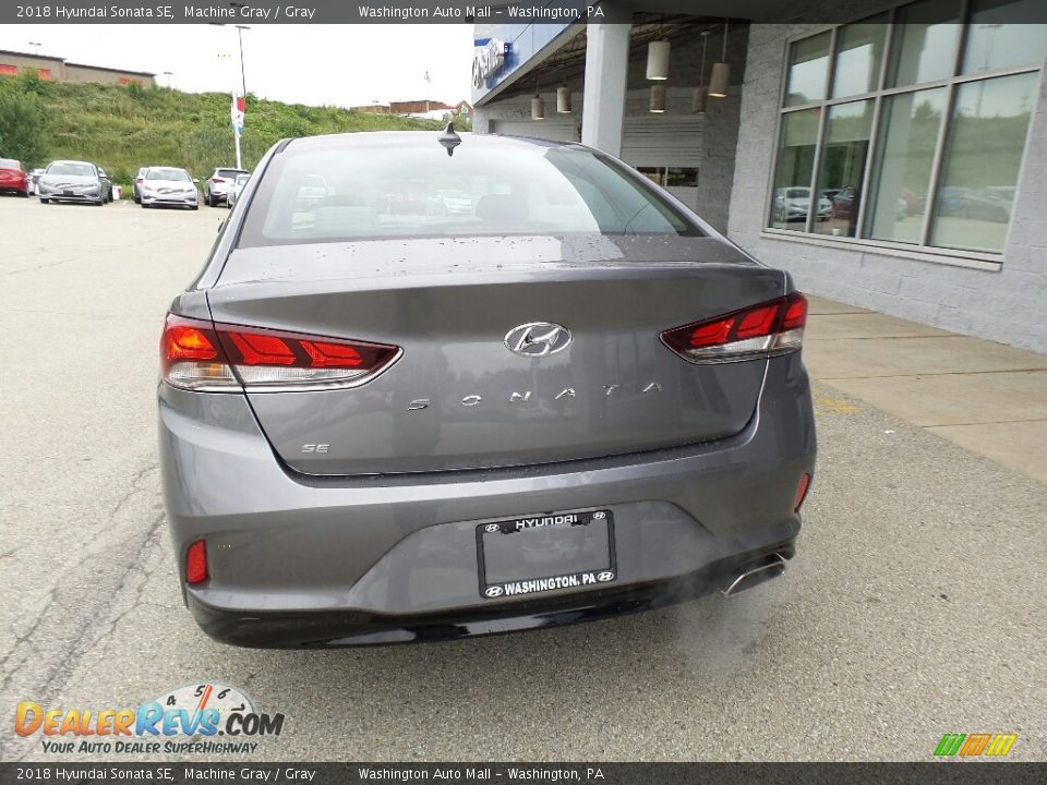 2018 Hyundai Sonata SE Machine Gray / Gray Photo #6