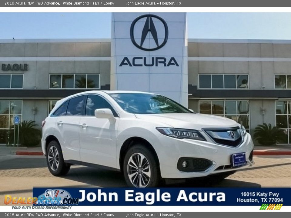 2018 Acura RDX FWD Advance White Diamond Pearl / Ebony Photo #1