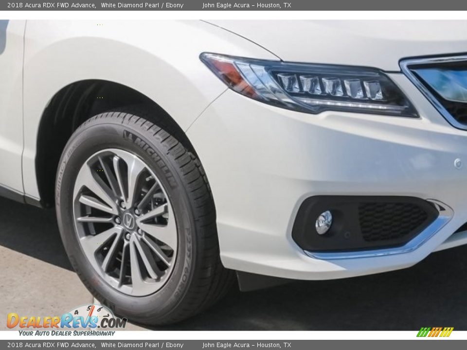 2018 Acura RDX FWD Advance White Diamond Pearl / Ebony Photo #10