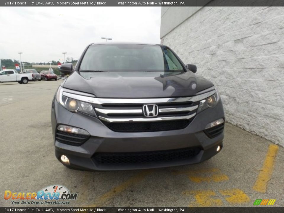 2017 Honda Pilot EX-L AWD Modern Steel Metallic / Black Photo #4