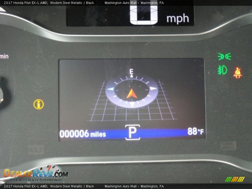 2017 Honda Pilot EX-L AWD Modern Steel Metallic / Black Photo #20