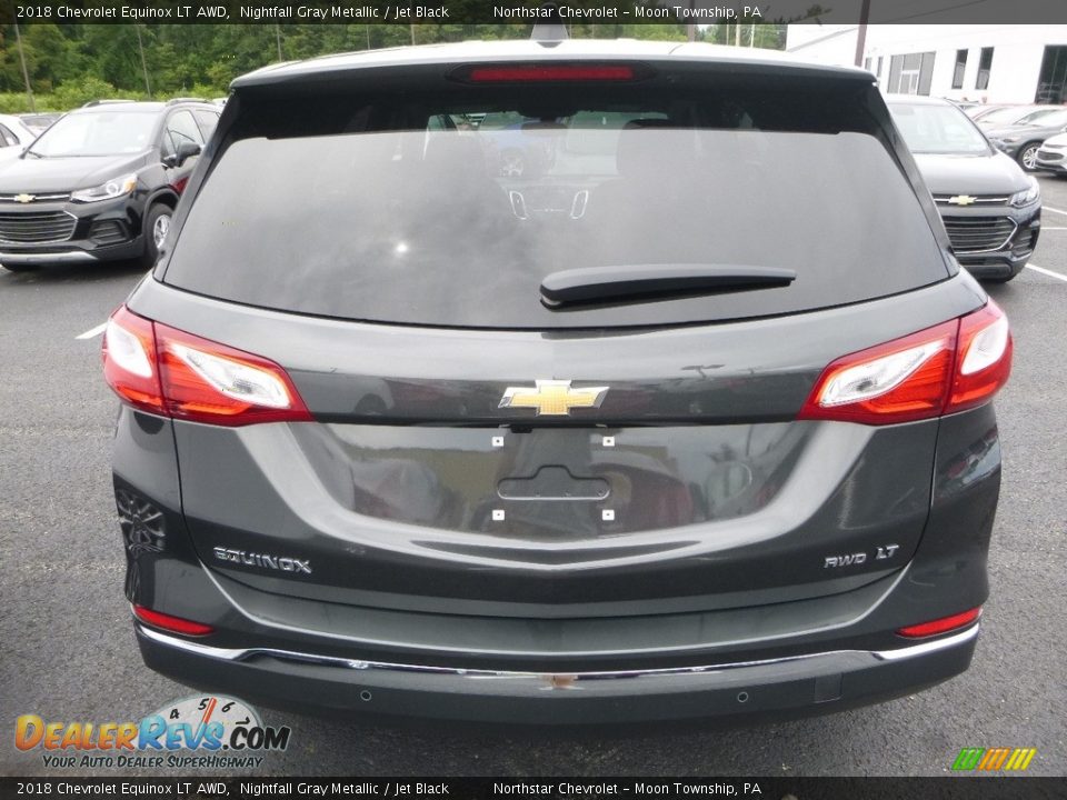 2018 Chevrolet Equinox LT AWD Nightfall Gray Metallic / Jet Black Photo #4