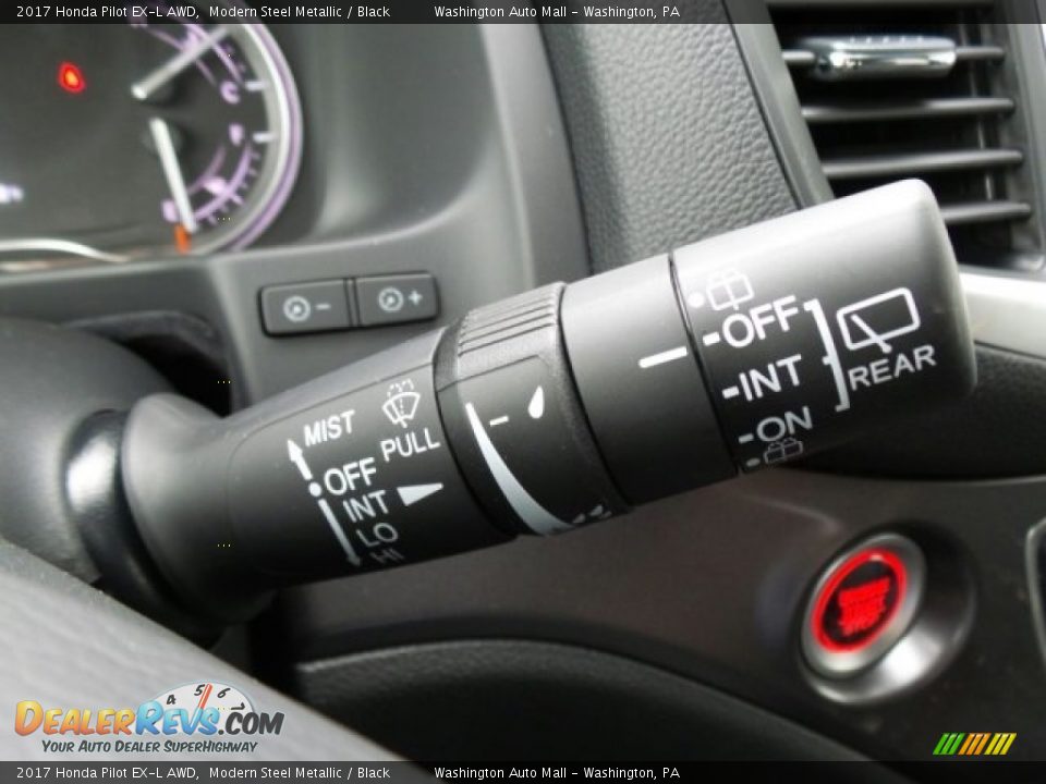2017 Honda Pilot EX-L AWD Modern Steel Metallic / Black Photo #24