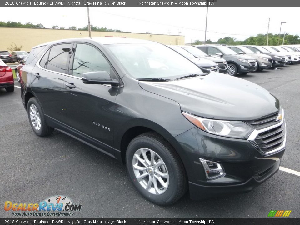 2018 Chevrolet Equinox LT AWD Nightfall Gray Metallic / Jet Black Photo #7