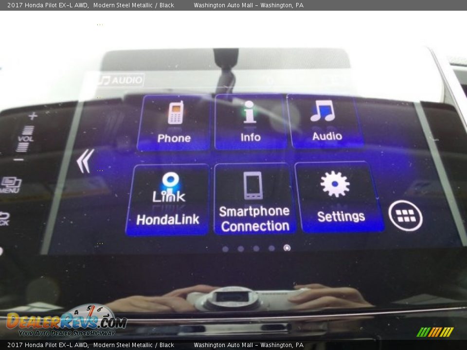 2017 Honda Pilot EX-L AWD Modern Steel Metallic / Black Photo #26