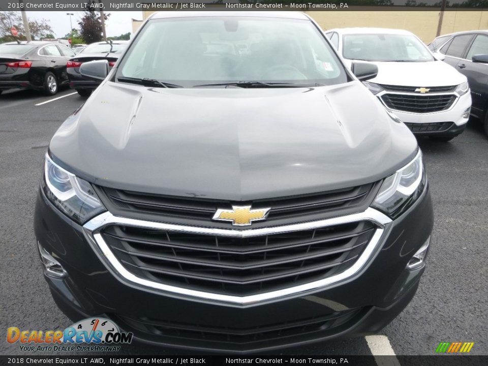 2018 Chevrolet Equinox LT AWD Nightfall Gray Metallic / Jet Black Photo #8