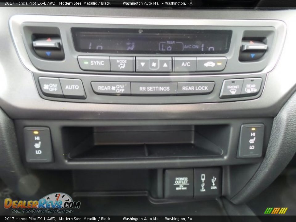 2017 Honda Pilot EX-L AWD Modern Steel Metallic / Black Photo #27