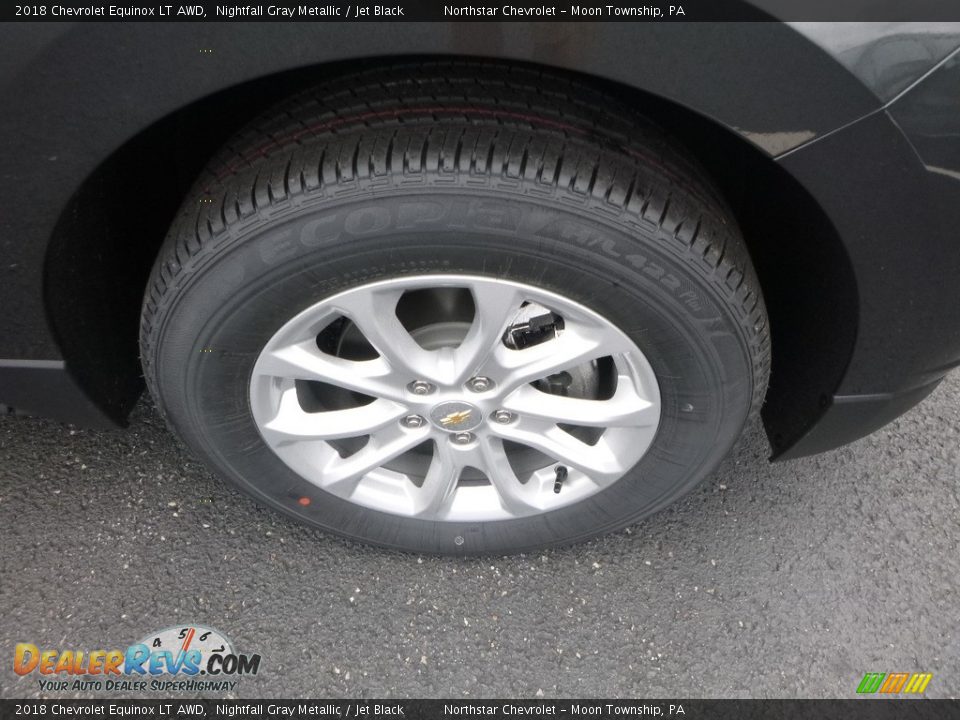 2018 Chevrolet Equinox LT AWD Nightfall Gray Metallic / Jet Black Photo #9