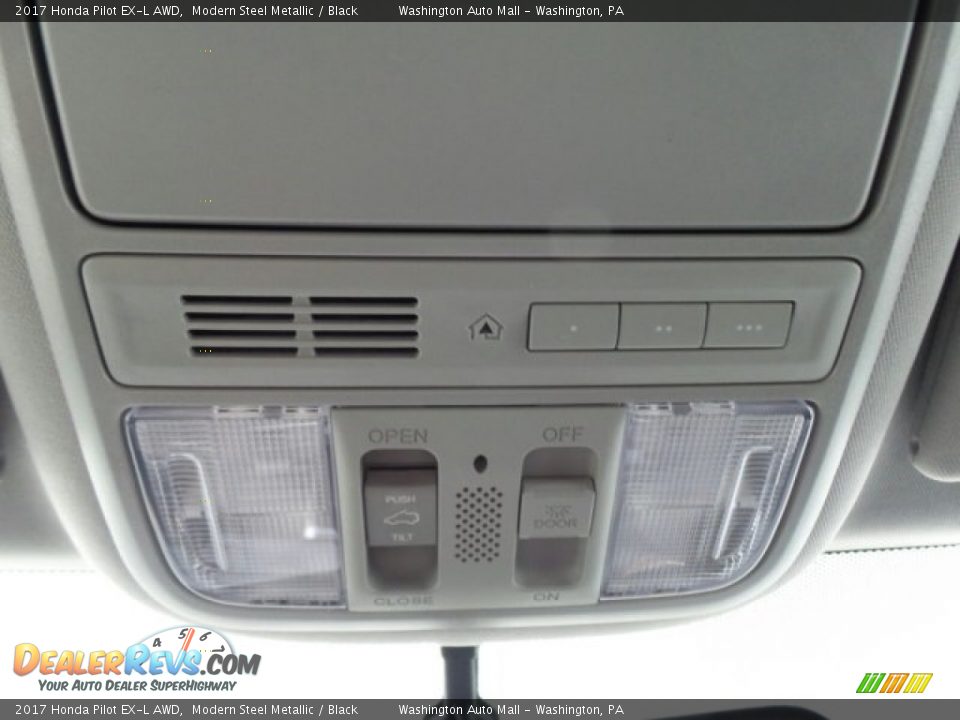 2017 Honda Pilot EX-L AWD Modern Steel Metallic / Black Photo #31