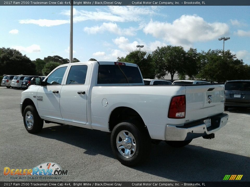 2017 Ram 2500 Tradesman Crew Cab 4x4 Bright White / Black/Diesel Gray Photo #3