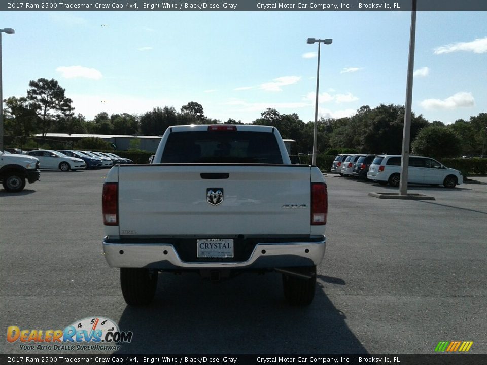 2017 Ram 2500 Tradesman Crew Cab 4x4 Bright White / Black/Diesel Gray Photo #4