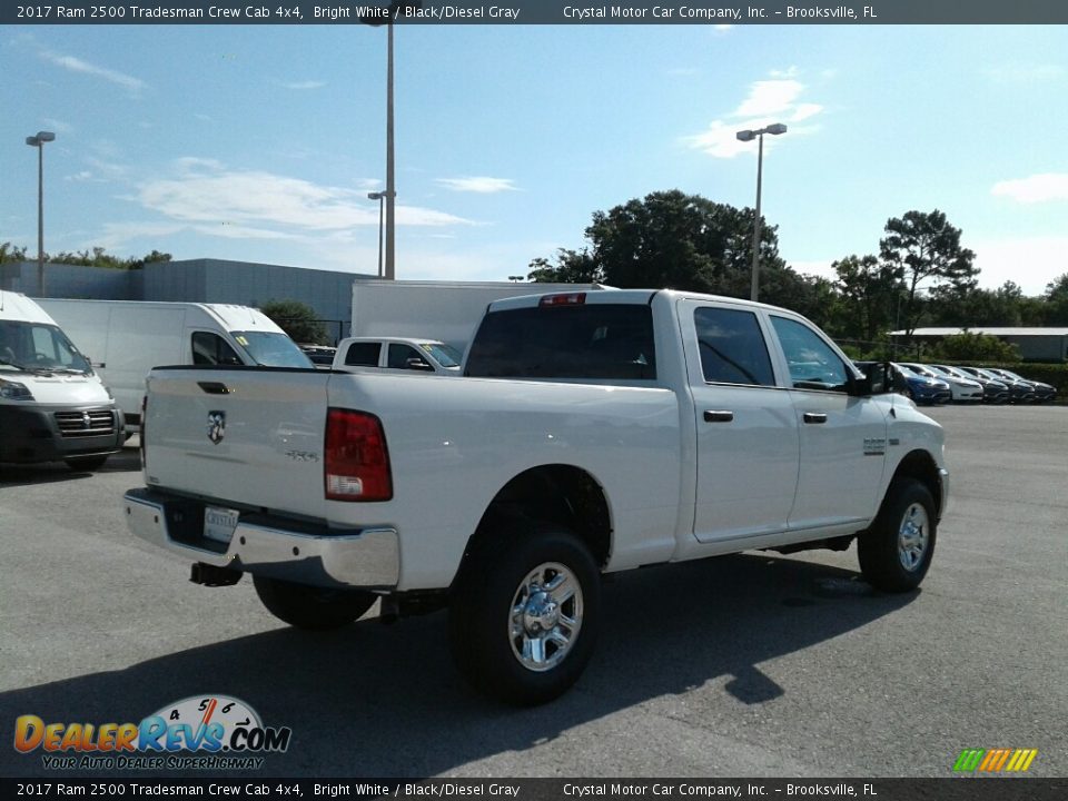 2017 Ram 2500 Tradesman Crew Cab 4x4 Bright White / Black/Diesel Gray Photo #5