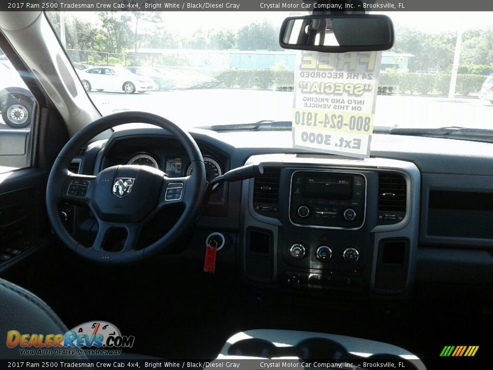 2017 Ram 2500 Tradesman Crew Cab 4x4 Bright White / Black/Diesel Gray Photo #13