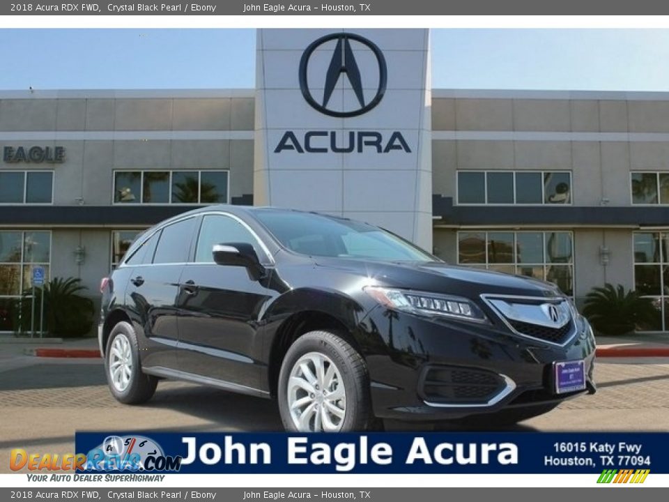 2018 Acura RDX FWD Crystal Black Pearl / Ebony Photo #1