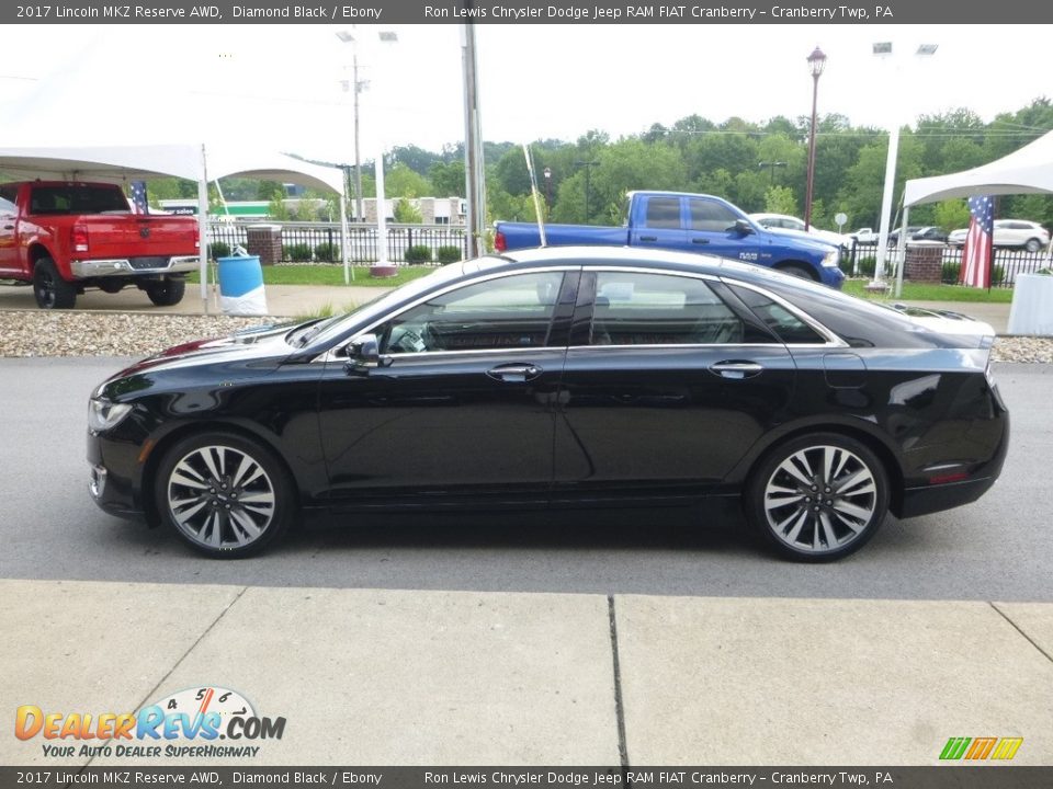 Diamond Black 2017 Lincoln MKZ Reserve AWD Photo #6