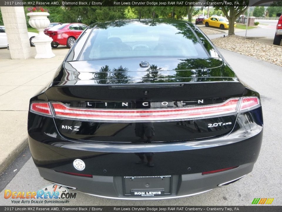 2017 Lincoln MKZ Reserve AWD Diamond Black / Ebony Photo #8