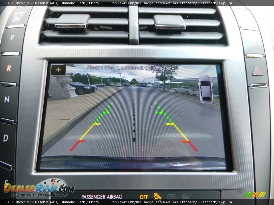 2017 Lincoln MKZ Reserve AWD Diamond Black / Ebony Photo #17