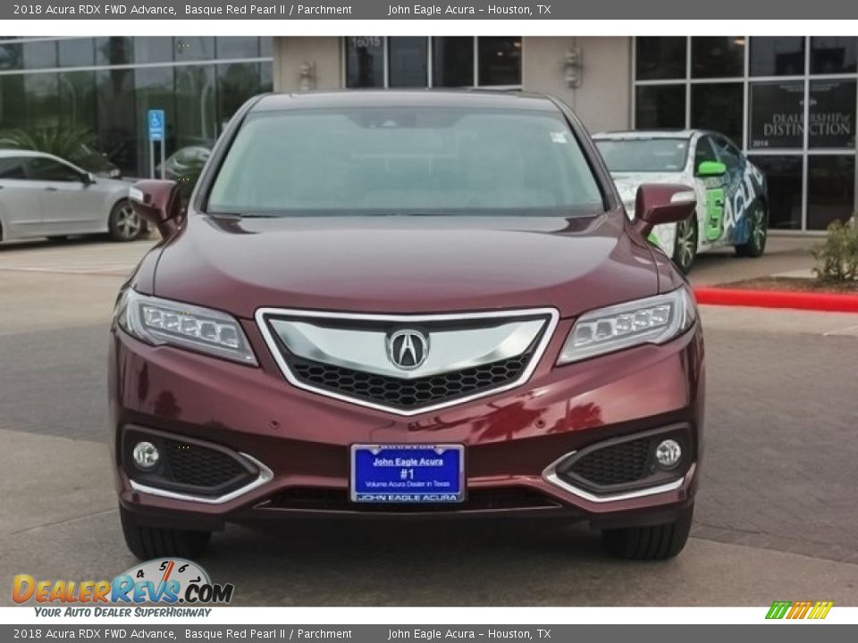 2018 Acura RDX FWD Advance Basque Red Pearl II / Parchment Photo #2