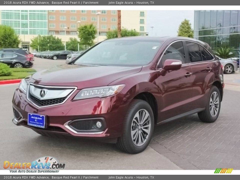 2018 Acura RDX FWD Advance Basque Red Pearl II / Parchment Photo #3