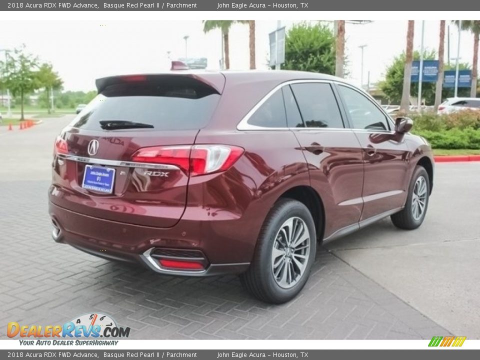 2018 Acura RDX FWD Advance Basque Red Pearl II / Parchment Photo #7