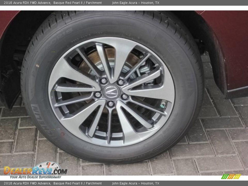 2018 Acura RDX FWD Advance Basque Red Pearl II / Parchment Photo #12
