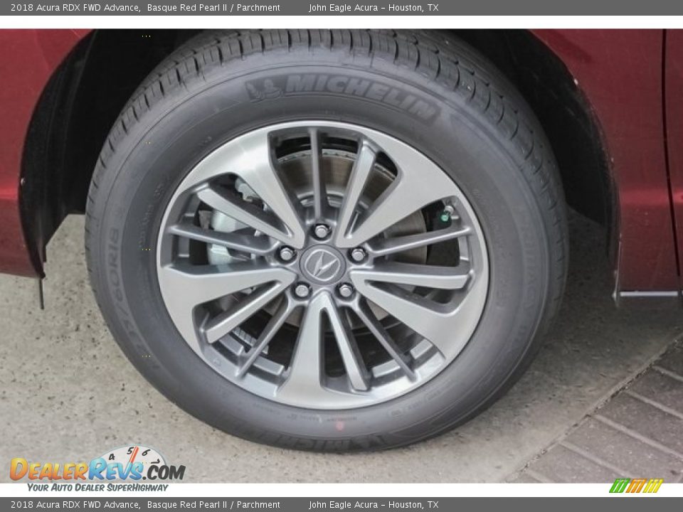 2018 Acura RDX FWD Advance Basque Red Pearl II / Parchment Photo #13