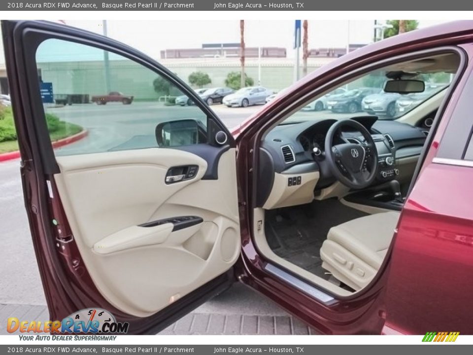 2018 Acura RDX FWD Advance Basque Red Pearl II / Parchment Photo #14