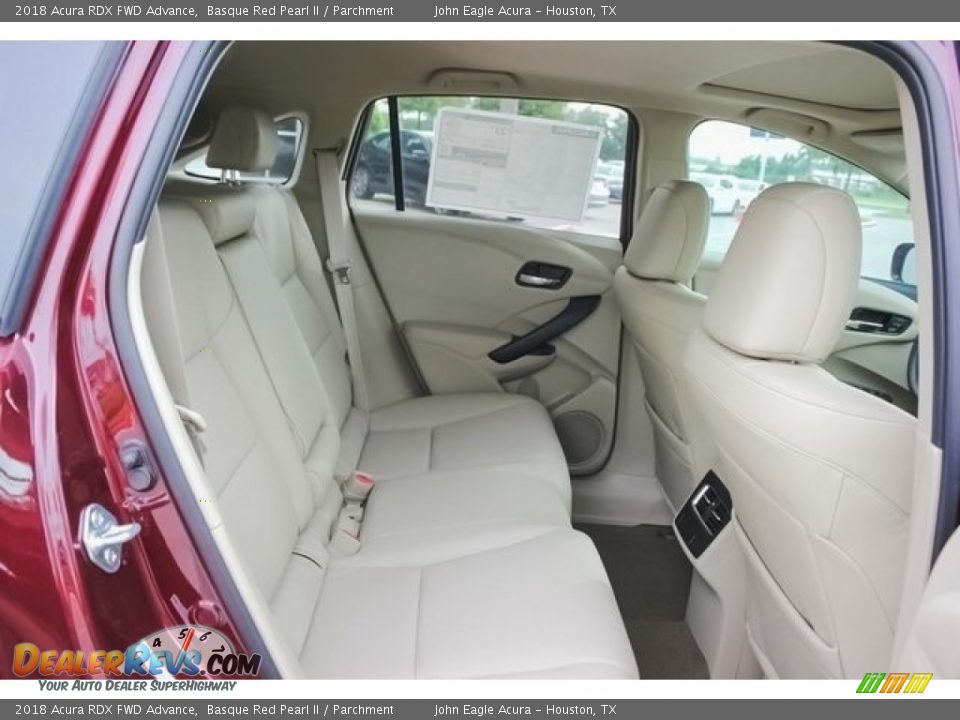 2018 Acura RDX FWD Advance Basque Red Pearl II / Parchment Photo #21