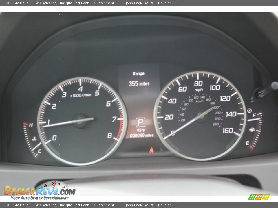 2018 Acura RDX FWD Advance Gauges Photo #33