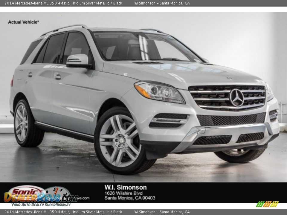 2014 Mercedes-Benz ML 350 4Matic Iridium Silver Metallic / Black Photo #1
