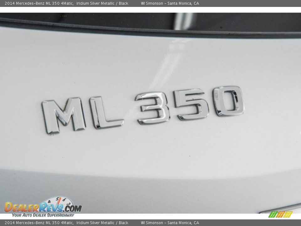 2014 Mercedes-Benz ML 350 4Matic Iridium Silver Metallic / Black Photo #7