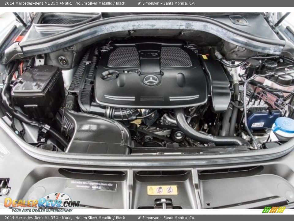 2014 Mercedes-Benz ML 350 4Matic Iridium Silver Metallic / Black Photo #9