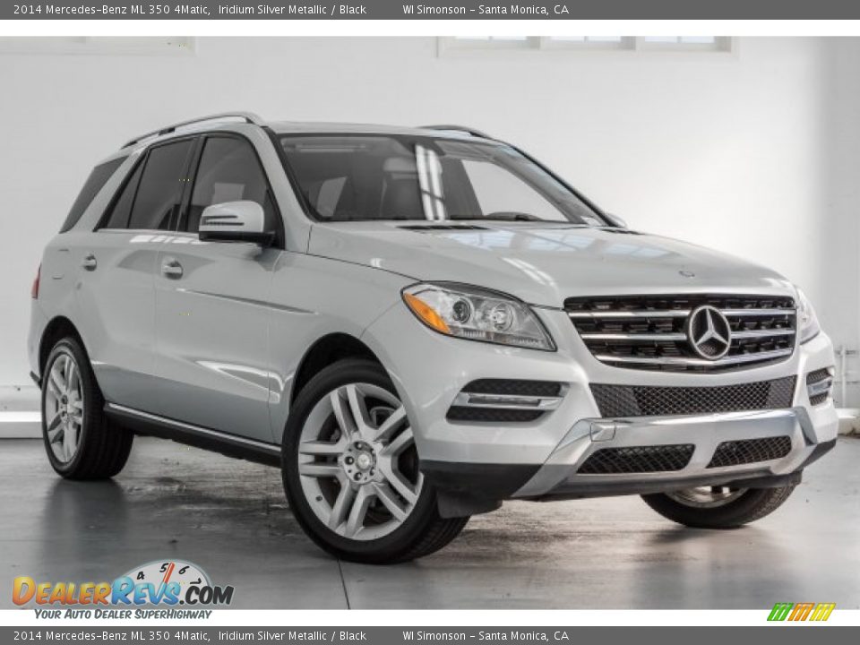 2014 Mercedes-Benz ML 350 4Matic Iridium Silver Metallic / Black Photo #17