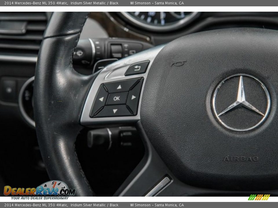 2014 Mercedes-Benz ML 350 4Matic Iridium Silver Metallic / Black Photo #18
