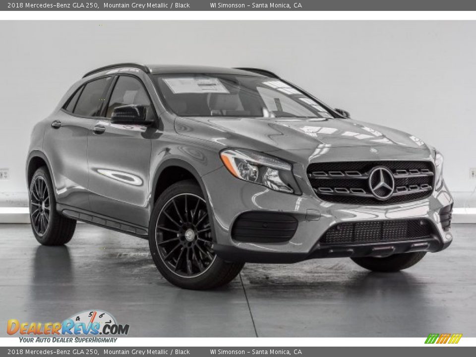 2018 Mercedes-Benz GLA 250 Mountain Grey Metallic / Black Photo #12