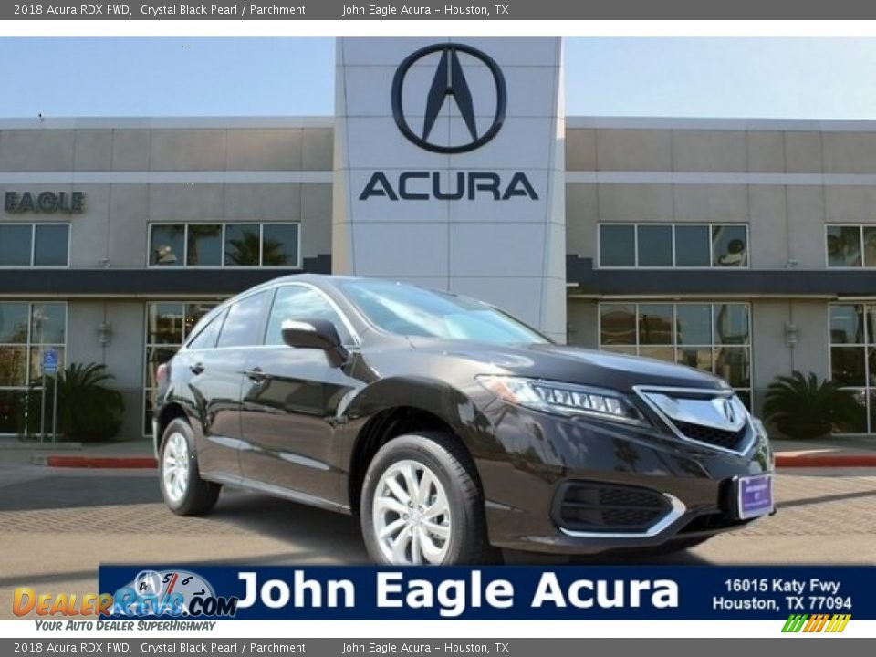 2018 Acura RDX FWD Crystal Black Pearl / Parchment Photo #1