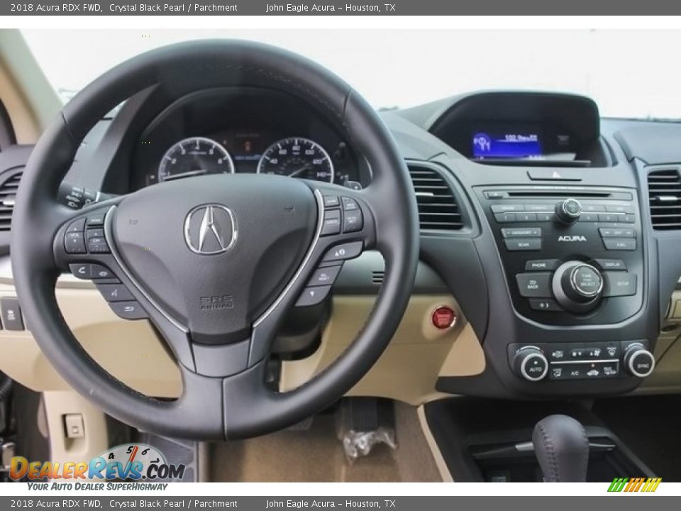 2018 Acura RDX FWD Crystal Black Pearl / Parchment Photo #9