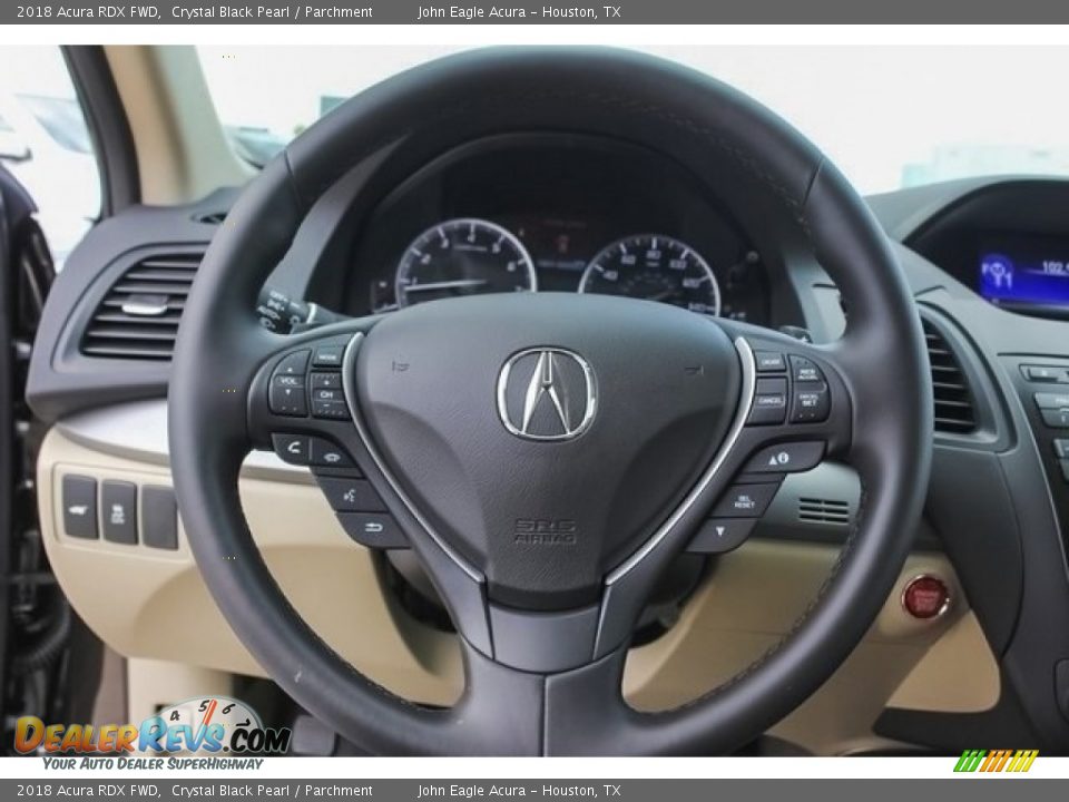 2018 Acura RDX FWD Crystal Black Pearl / Parchment Photo #28