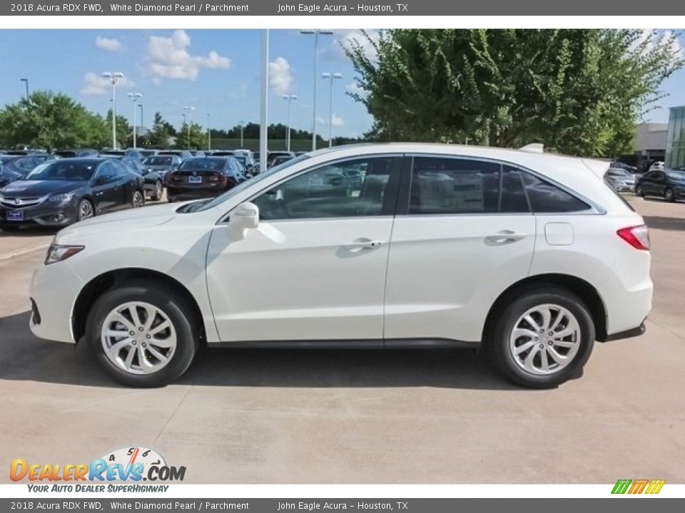 2018 Acura RDX FWD White Diamond Pearl / Parchment Photo #4