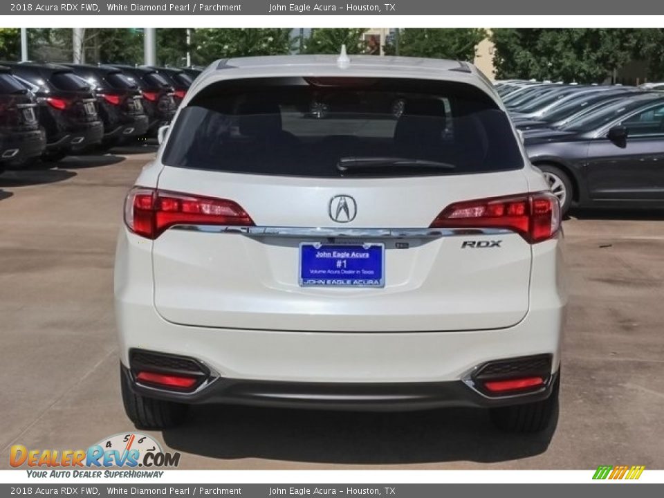 2018 Acura RDX FWD White Diamond Pearl / Parchment Photo #6
