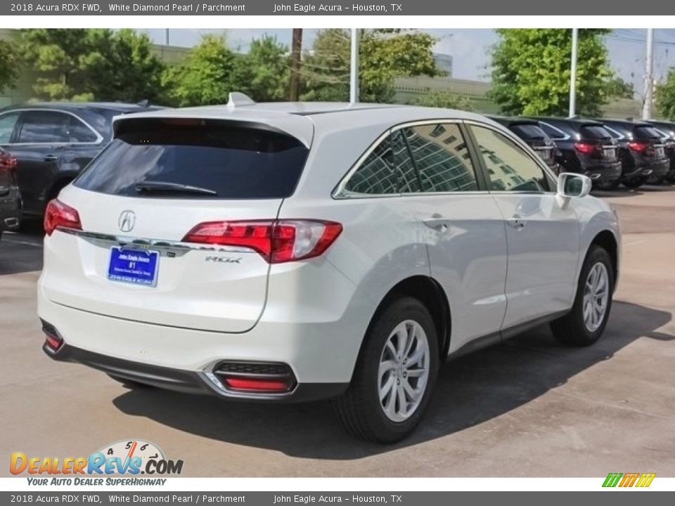 2018 Acura RDX FWD White Diamond Pearl / Parchment Photo #7