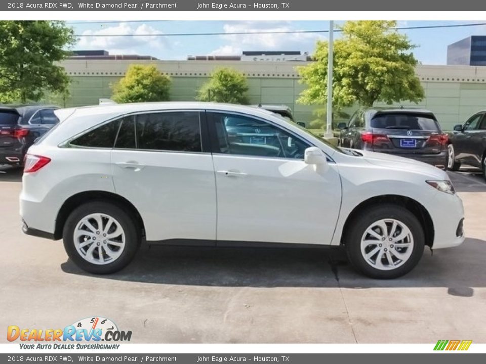 2018 Acura RDX FWD White Diamond Pearl / Parchment Photo #8