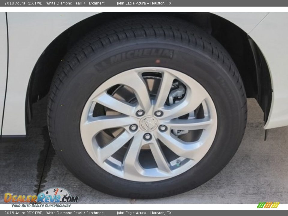 2018 Acura RDX FWD White Diamond Pearl / Parchment Photo #10
